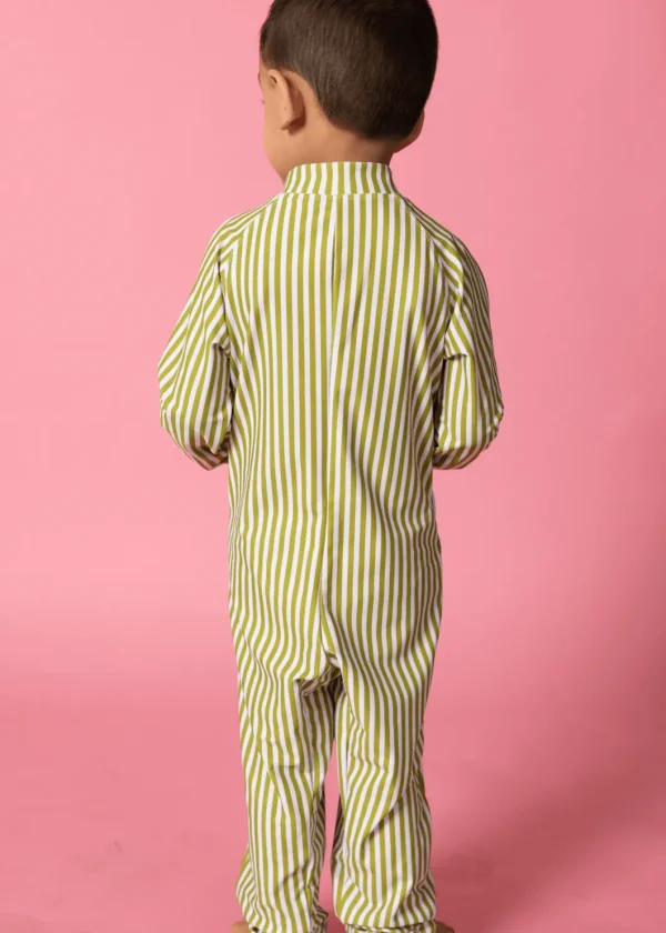 Pear Stripes | Mini Rashguard One-Piece (Unisex)