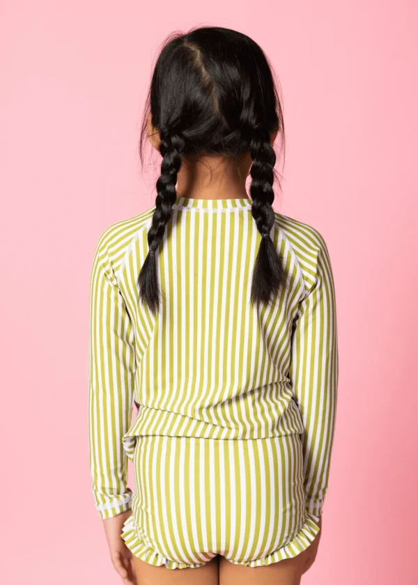 Pear Stripes | Mini Rashguard Top (Unisex)