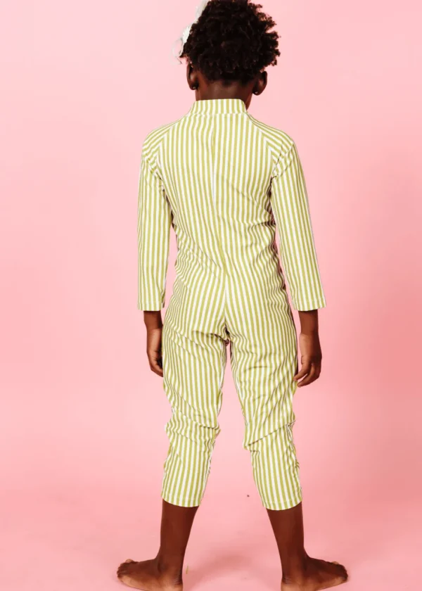 Pear Stripes | Mini Rashguard One-Piece (Unisex)