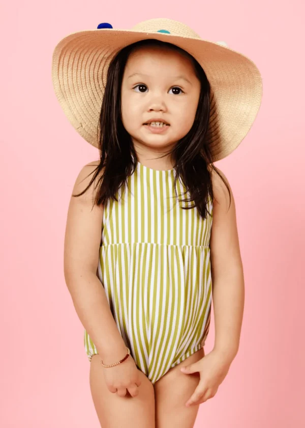 Pear Stripes | Mini Romper One-Piece