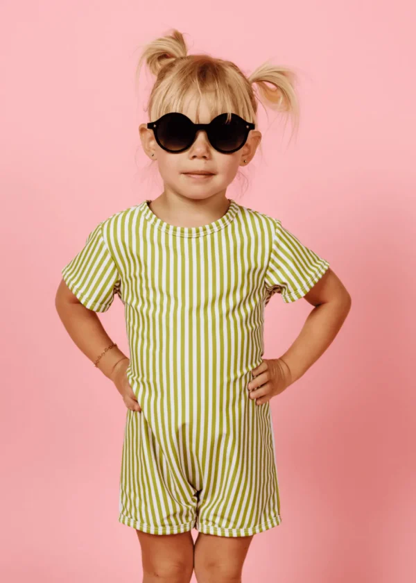 Pear Stripes | Mini Shorties Rashguard (Unisex)