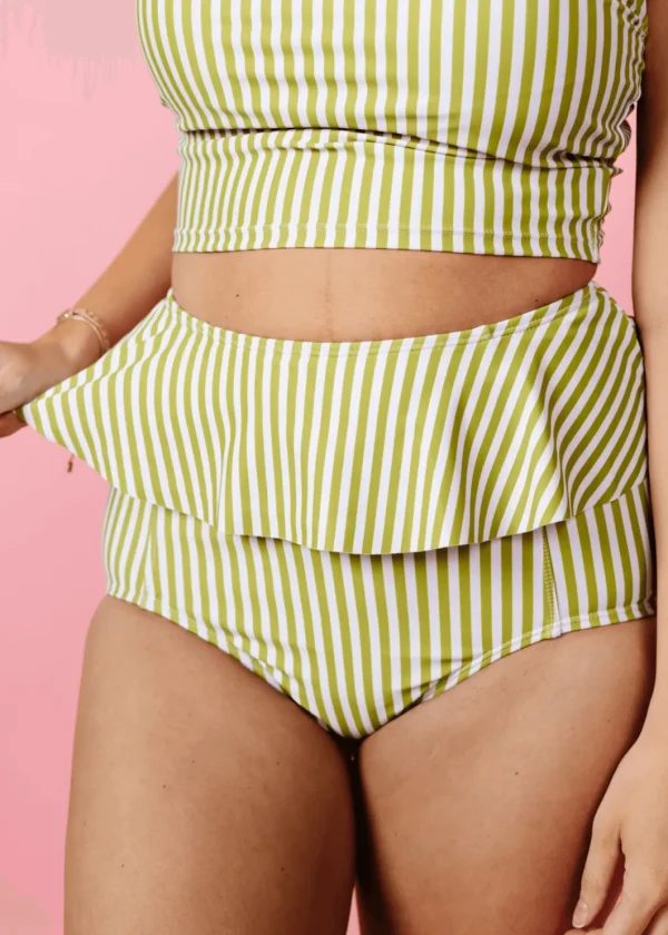 Pear Stripes | Peplum Bottoms