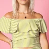 Pear Stripes | Ruffled Around Top
