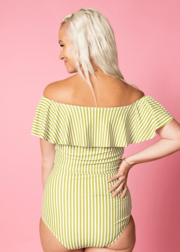 Pear Stripes | Ruffled Around Top