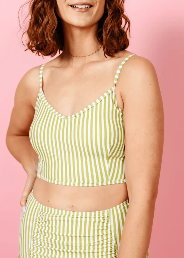 Pear Stripes | VD Crop Top