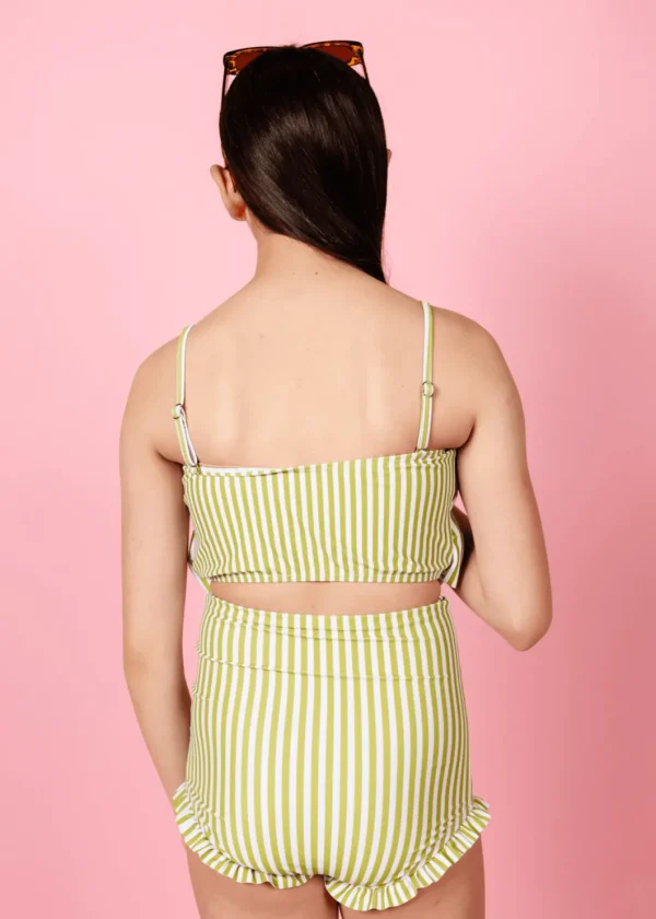 Pear Stripes | Youth All Ruffled Up Bottoms