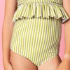 Pear Stripes | Youth High-Waisted Bottoms
