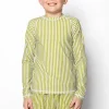 Pear Stripes | Youth Rashguard Top (Unisex)