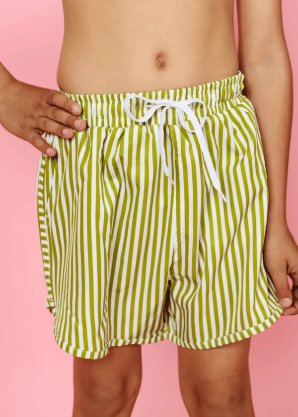 Pear Stripes | Youth Retro Shorties