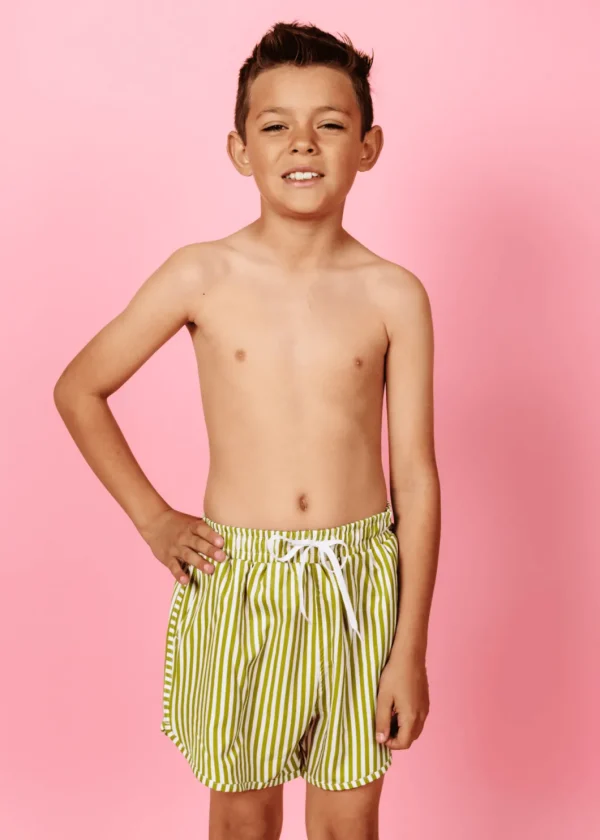Pear Stripes | Youth Retro Shorties
