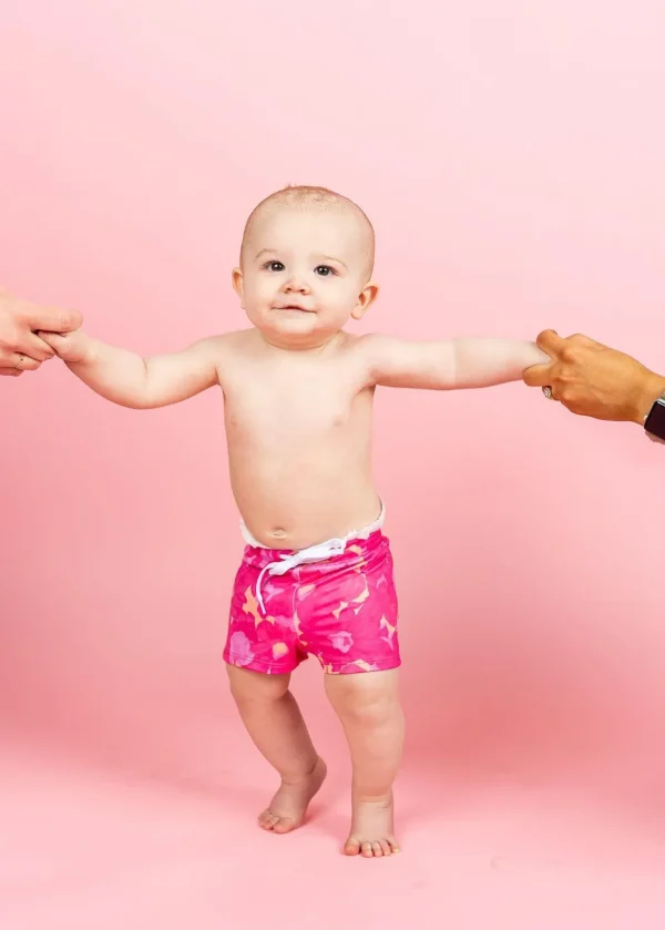 Pink Blooms | Baby Euro Shorts