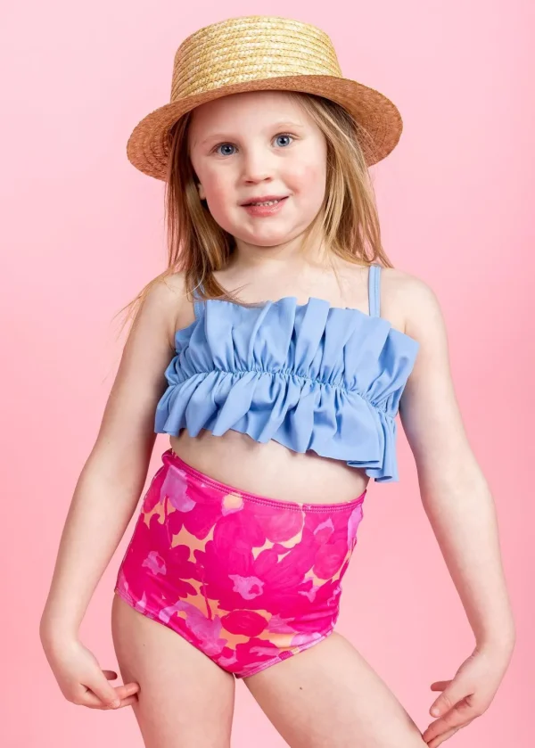 Pink Blooms | Mini High-Waisted Bottoms