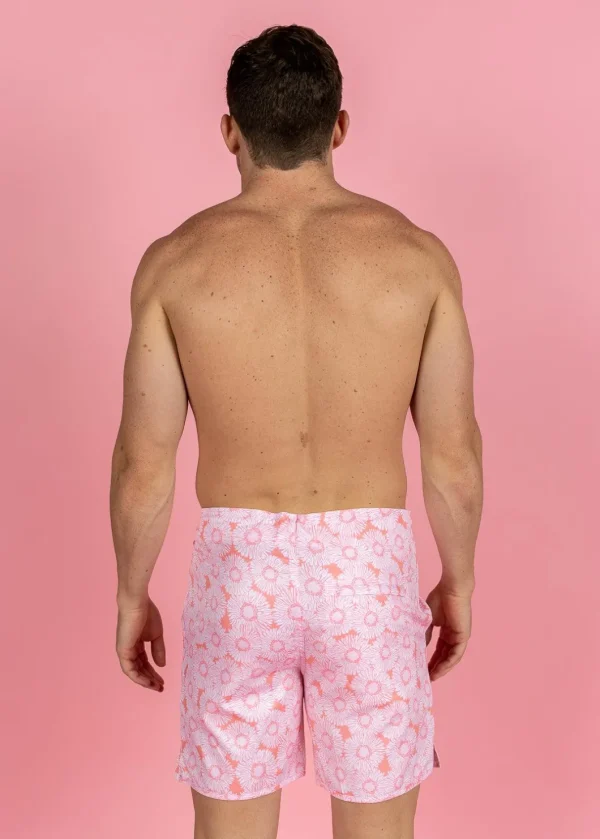 Pink Daisies | Mens Boardies