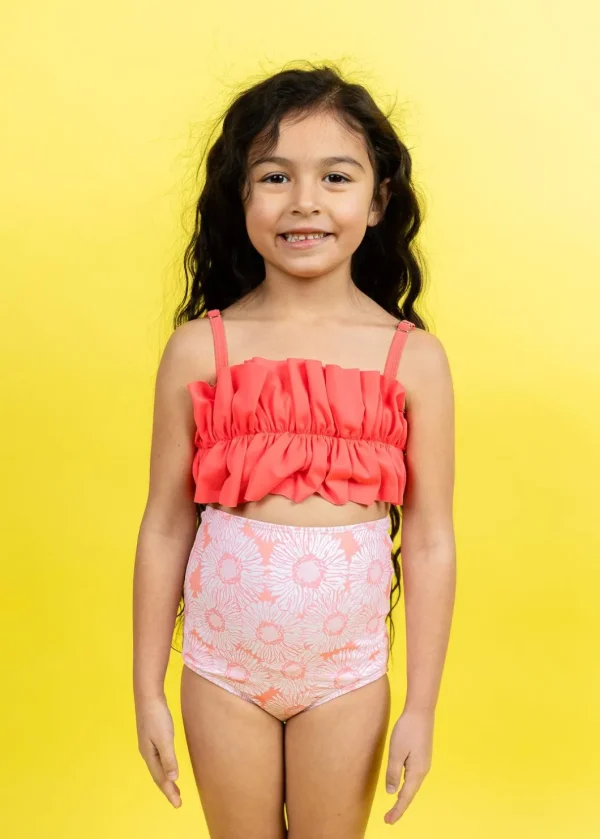 Pink Daisies | Mini High-Waisted Bottoms