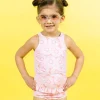 Pink Daisies | Mini Mid-Ruffle Bottoms