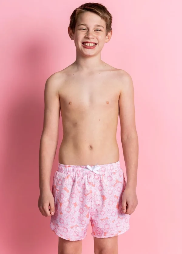 Pink Daisies | Youth Retro Shorties