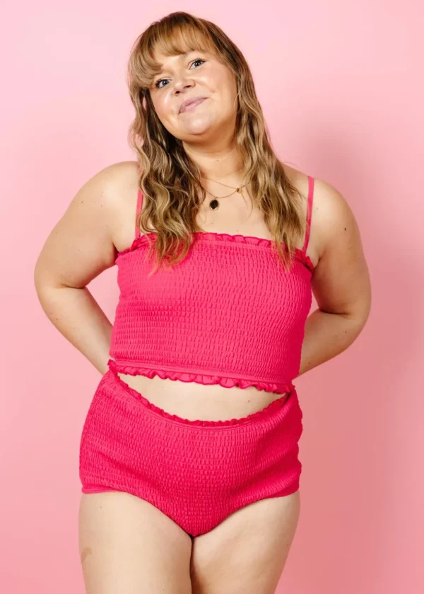 Pink Raspberry | Bandeau Top