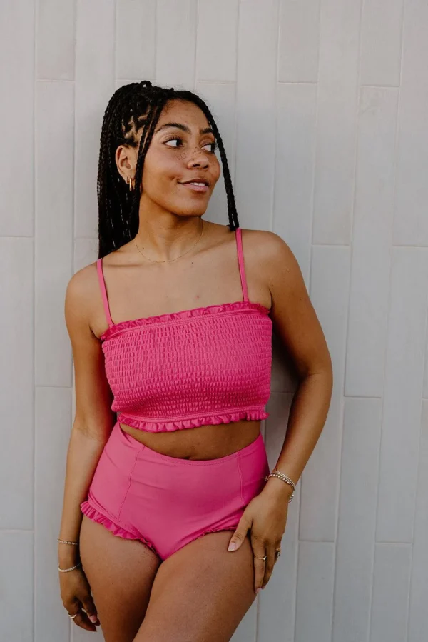 Pink Raspberry | Bandeau Top