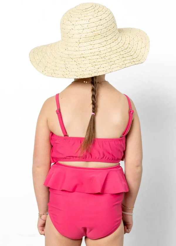 Pink Raspberry | Mini Oversized Ruffle Top
