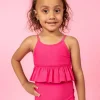 Pink Raspberry | Mini Peplum Top