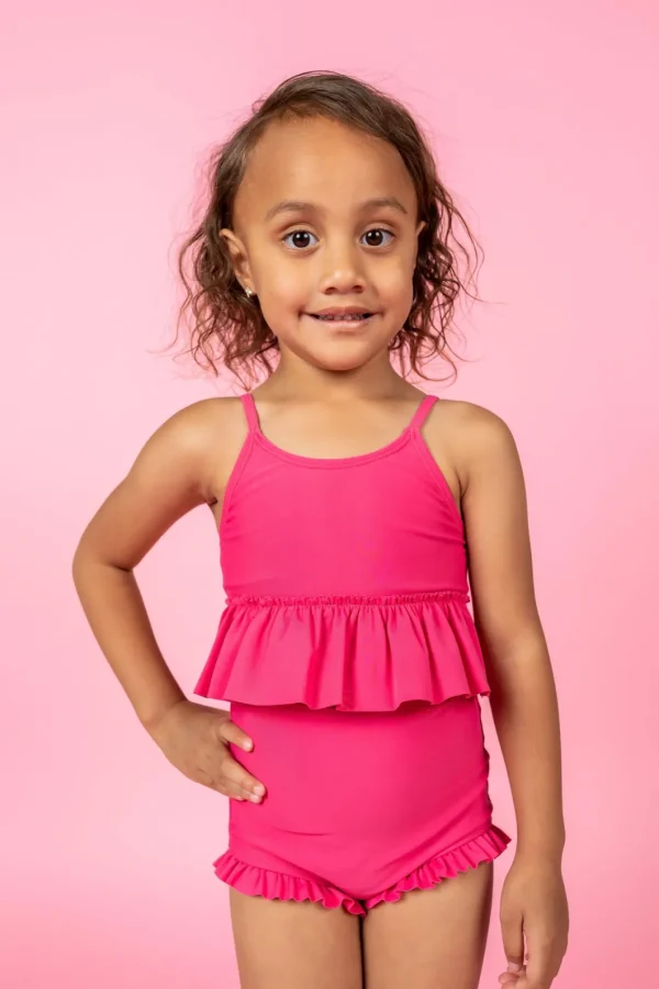 Pink Raspberry | Mini Peplum Top