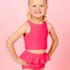 Pink Raspberry | Mini Peplum Bottoms