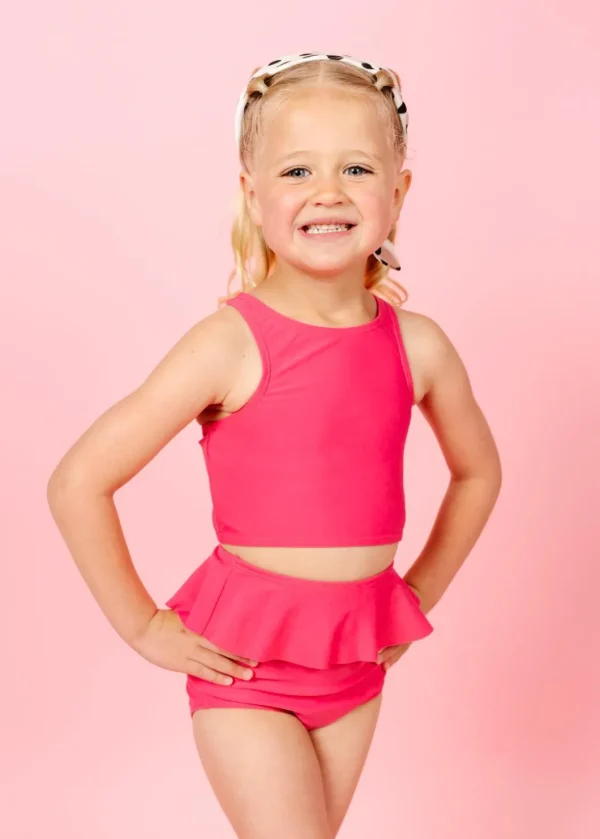 Pink Raspberry | Mini Peplum Bottoms