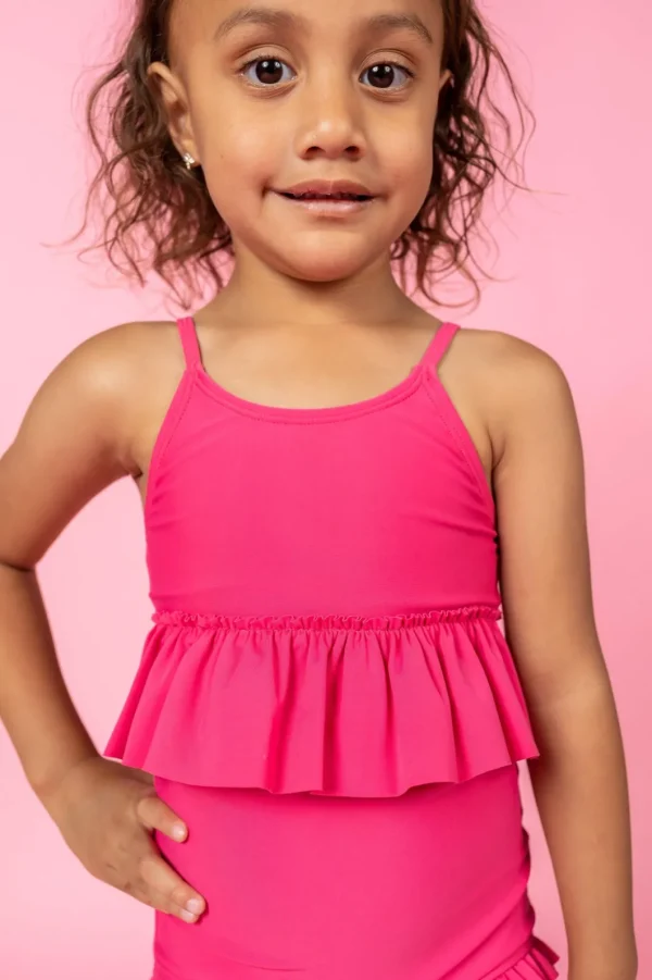Pink Raspberry | Mini Peplum Top