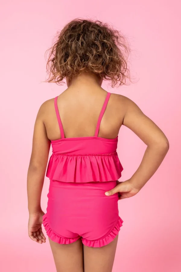 Pink Raspberry | Mini Peplum Top