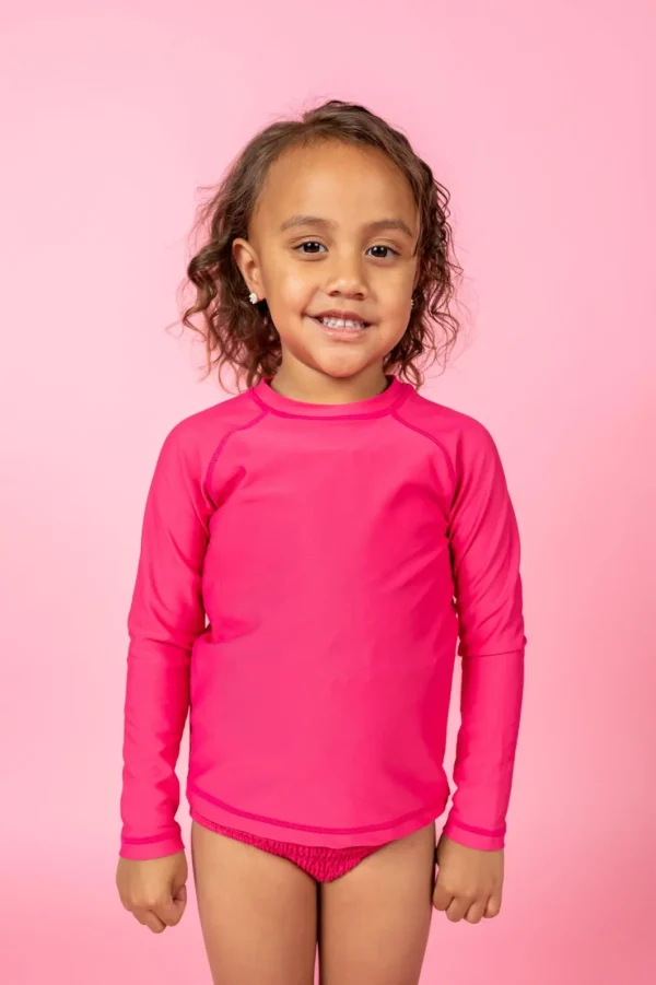 Pink Raspberry | Mini Rashguard Top (Unisex)