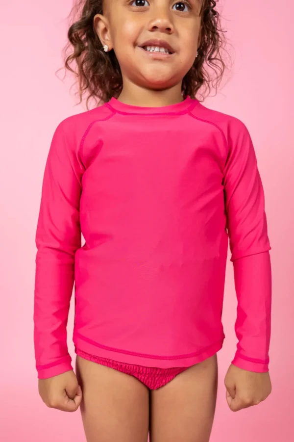 Pink Raspberry | Mini Rashguard Top (Unisex)