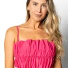 Pink Raspberry | Oversized Ruffle Top