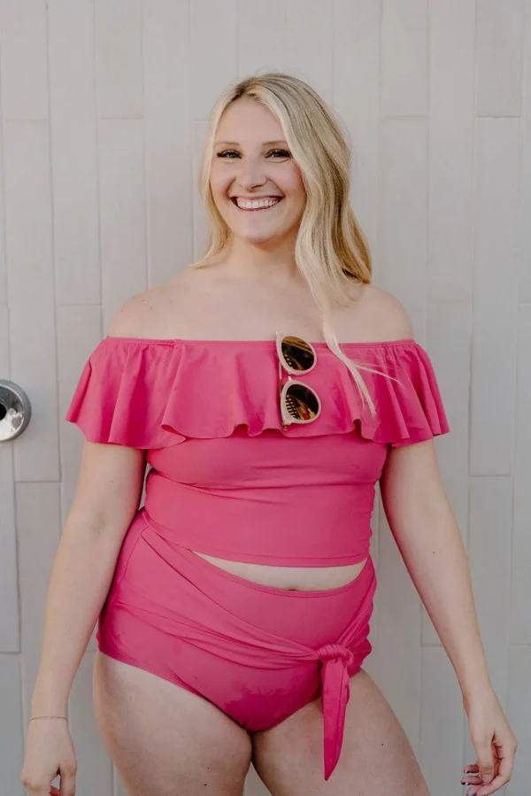 Pink Raspberry | Ruffled Around Top