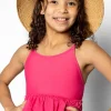 Pink Raspberry | Youth Peplum Top