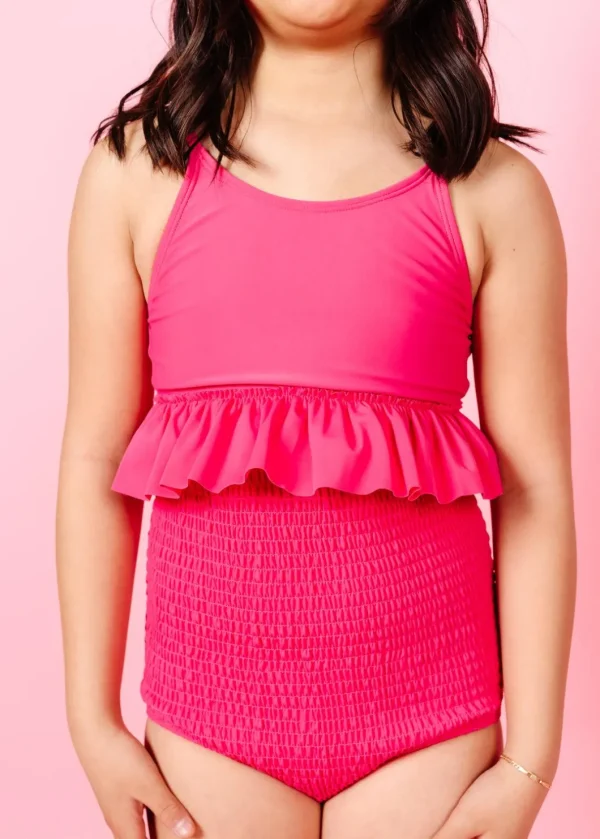 Pink Raspberry | Youth Smocked Bottoms