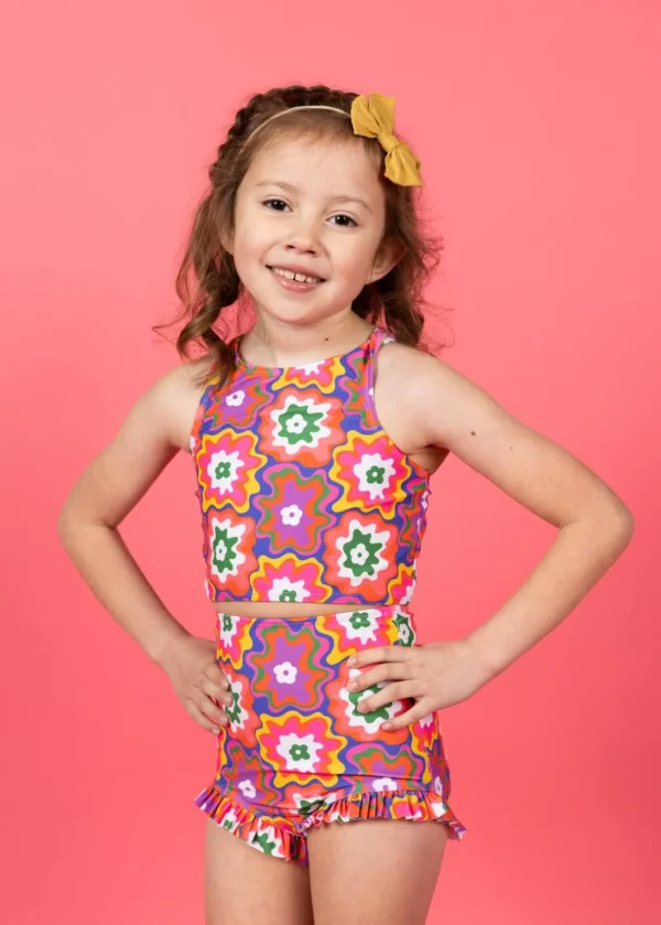 Psychedelic Flower | Mini All Ruffled Up Bottoms