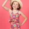 Psychedelic Flower | Mini High-Waisted Bottom