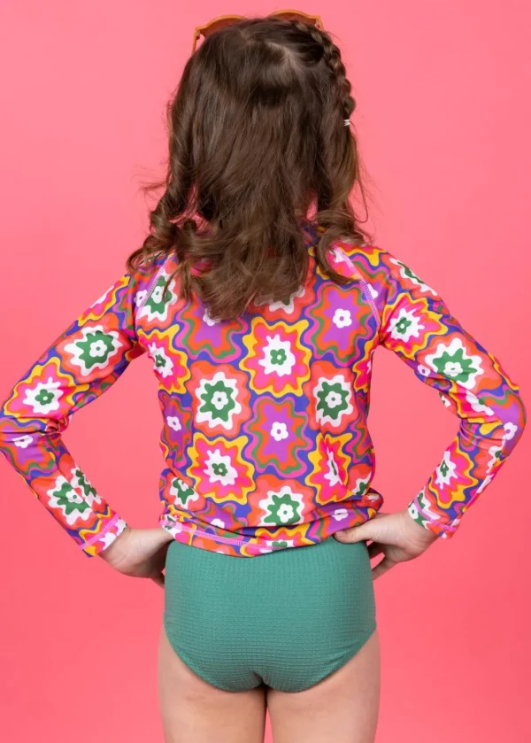 Psychedelic Flower | Mini Rashguard Top (Unisex)