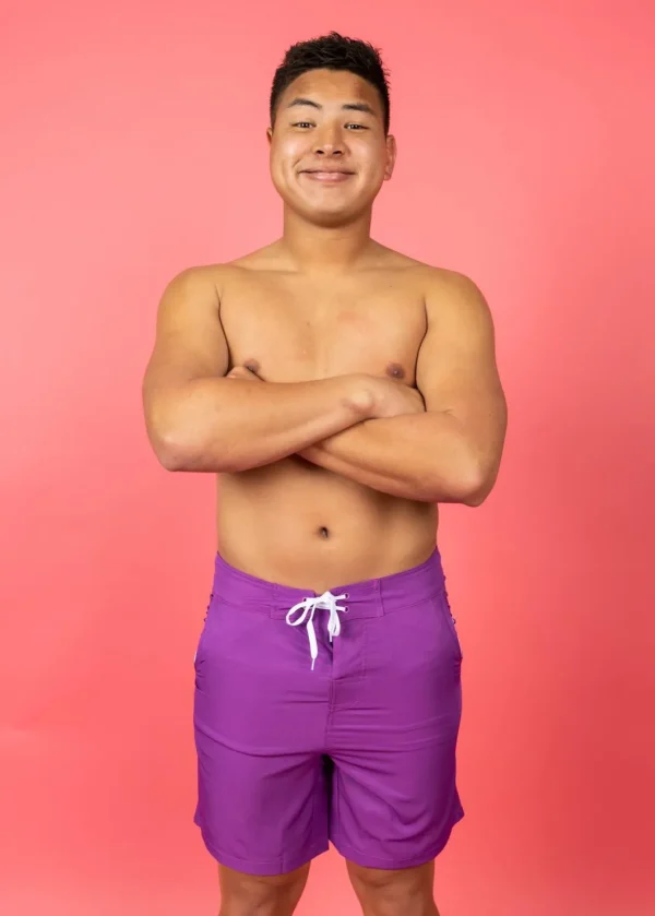 Purple | Mens Swim Trunks