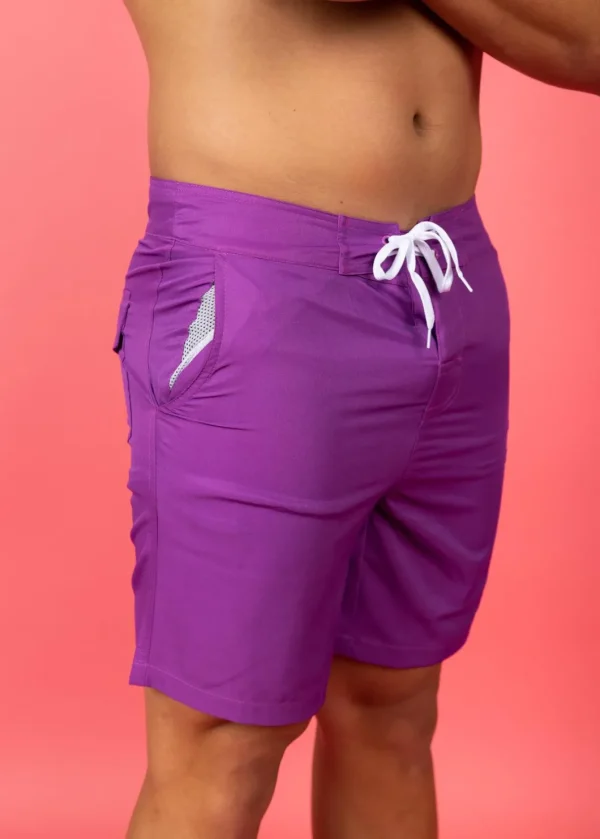 Purple | Mens Swim Trunks