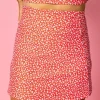 Red Ditsy Floral | Detached High-Waisted Skirt