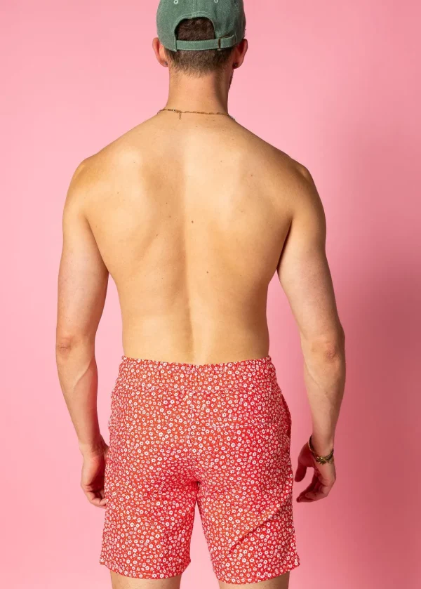 Red Ditsy Floral | Mens Boardies