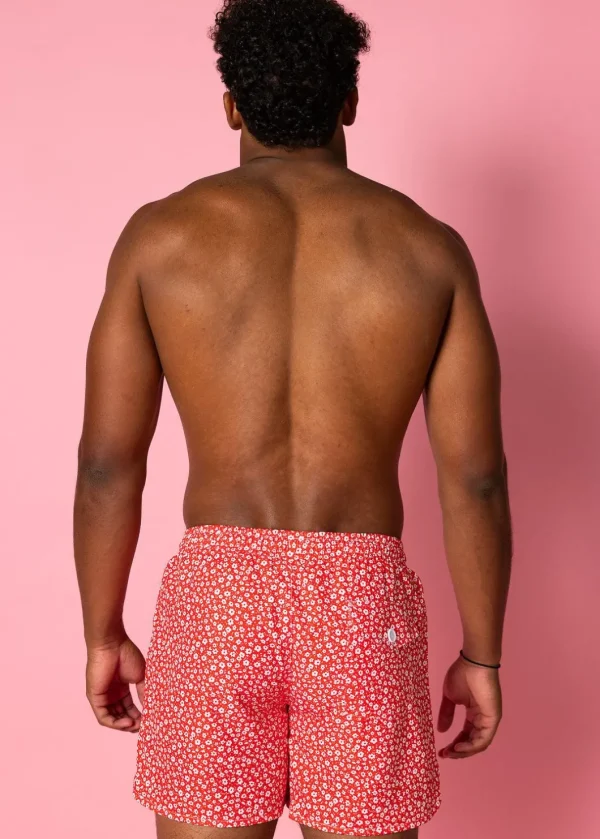 Red Ditsy Floral | Mens Retro Shorties
