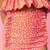 Red Ditsy Floral | Youth Down in Front Ruffle Bottoms