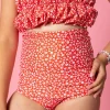 Red Ditsy Floral | Youth High-Waisted Bottoms