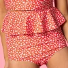 Red Ditsy Floral | Youth Peplum Bottoms