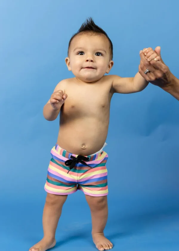 Retro Stripe | Baby Euro Shorts
