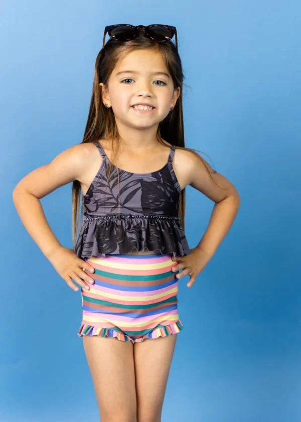 Retro Stripe | Mini All Ruffled Up Bottoms