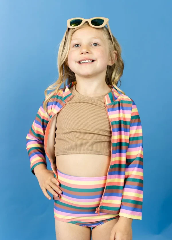 Retro Stripe | Mini High-Waisted Bottoms