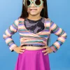 Retro Stripe | Mini Wrap Top Rashguard